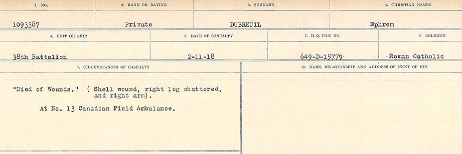 Circumstances of death registers