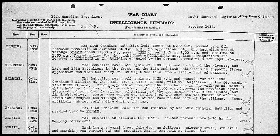 Wartime diary