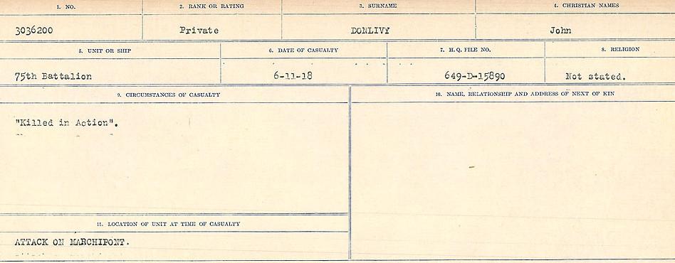 Circumstances of death registers