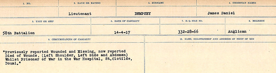 Circumstances of death registers