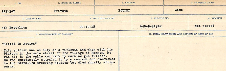Circumstances of Death Registers