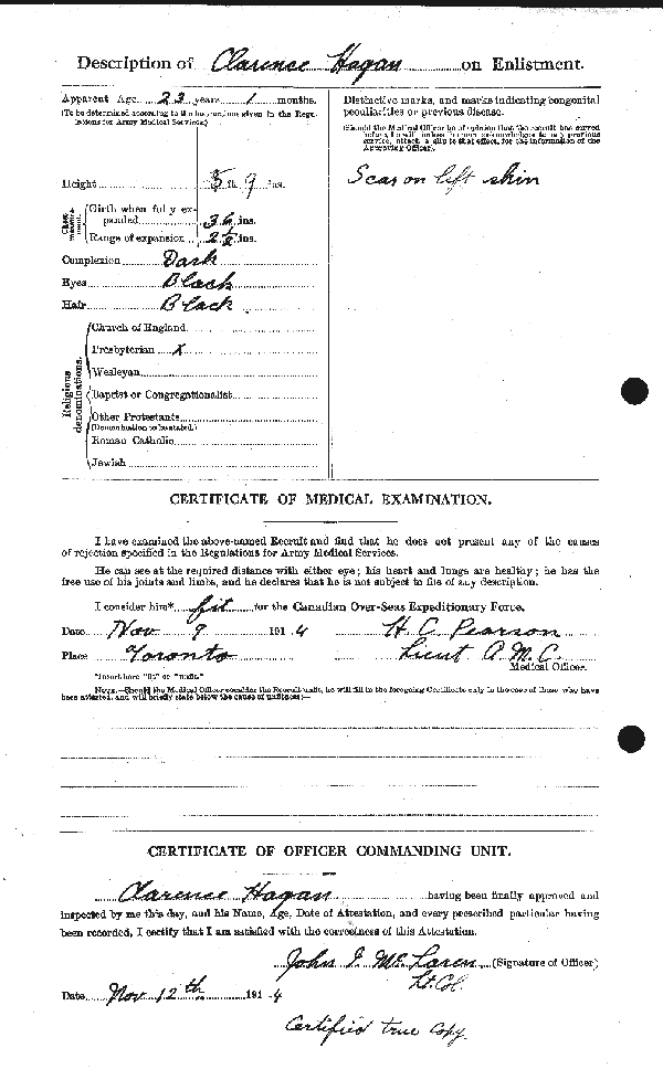 Papier d'attestation (page 2)