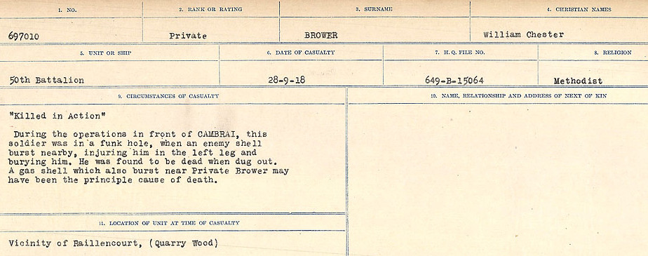Circumstances of Death Registers