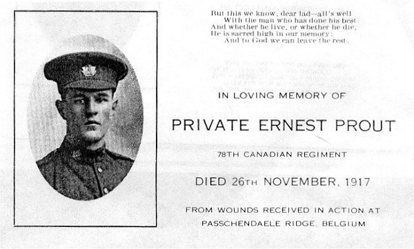 Memorial announcement