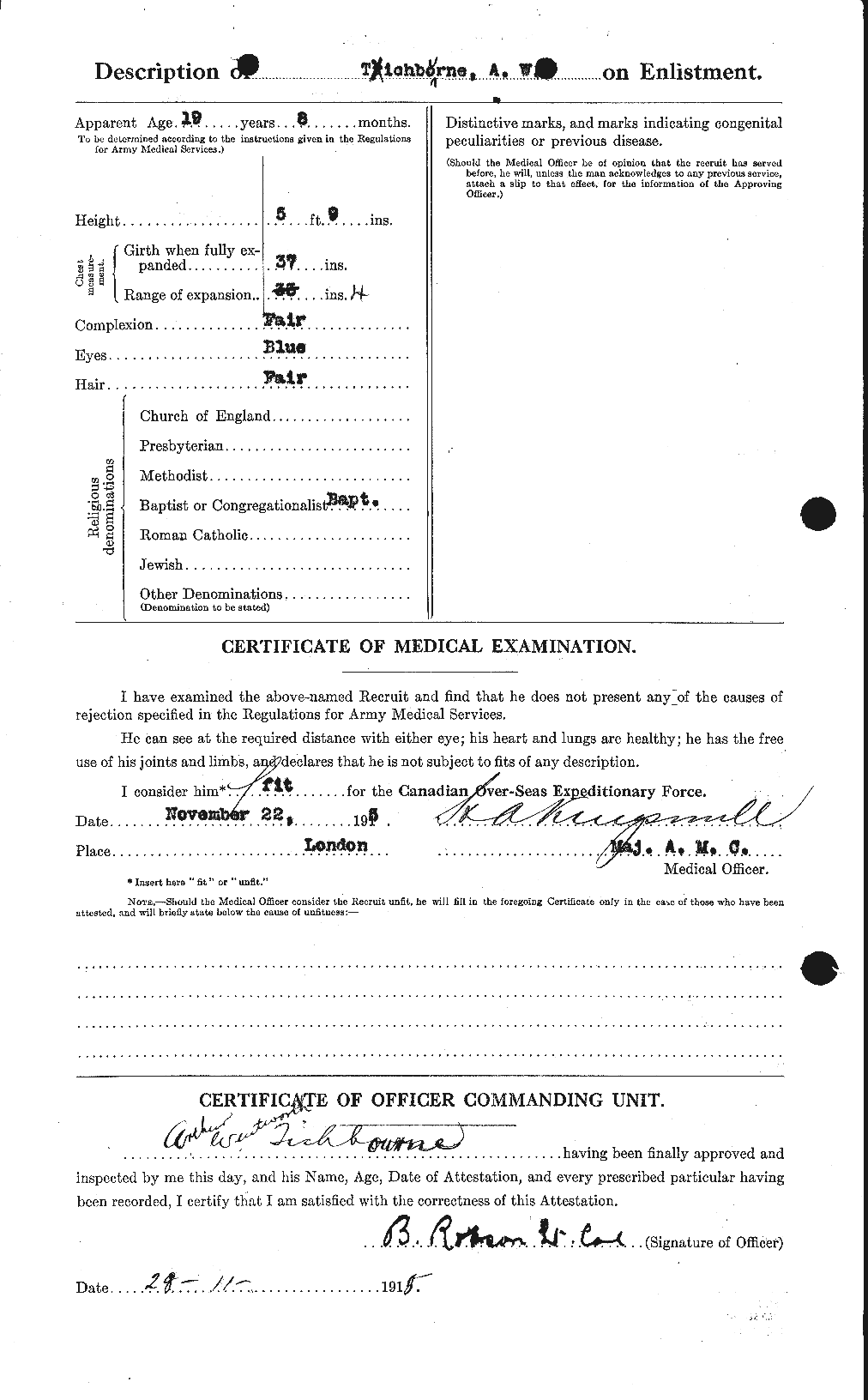 Feuille d'engagement