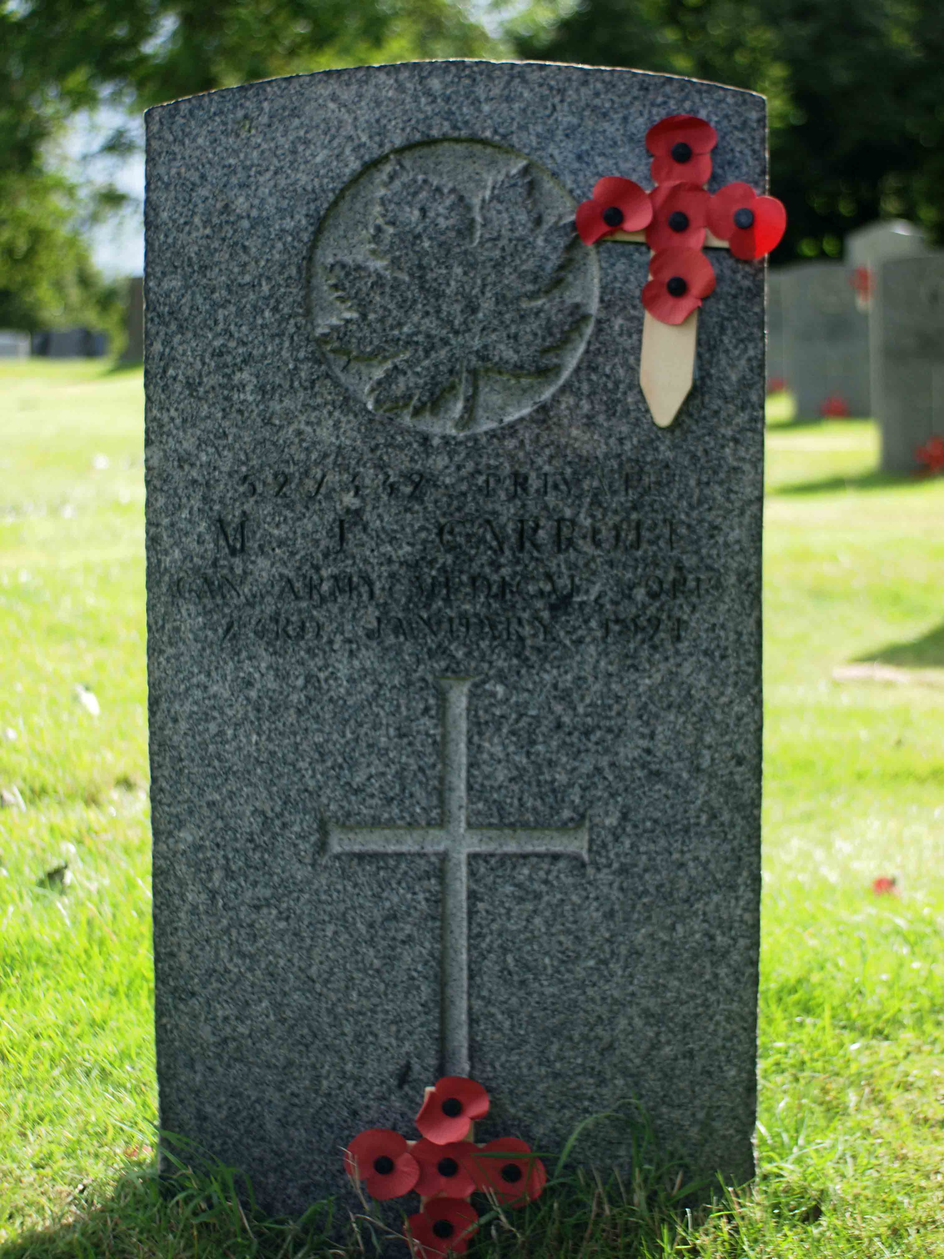 Grave marker