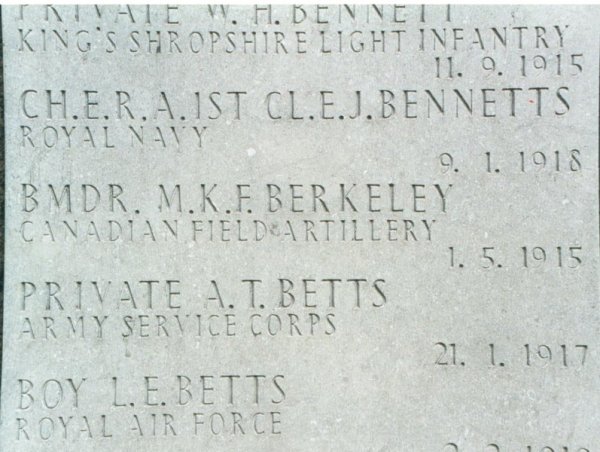 Memorial Inscription