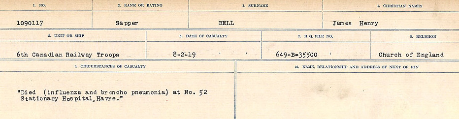 Photo of JAMES HENRY BELL