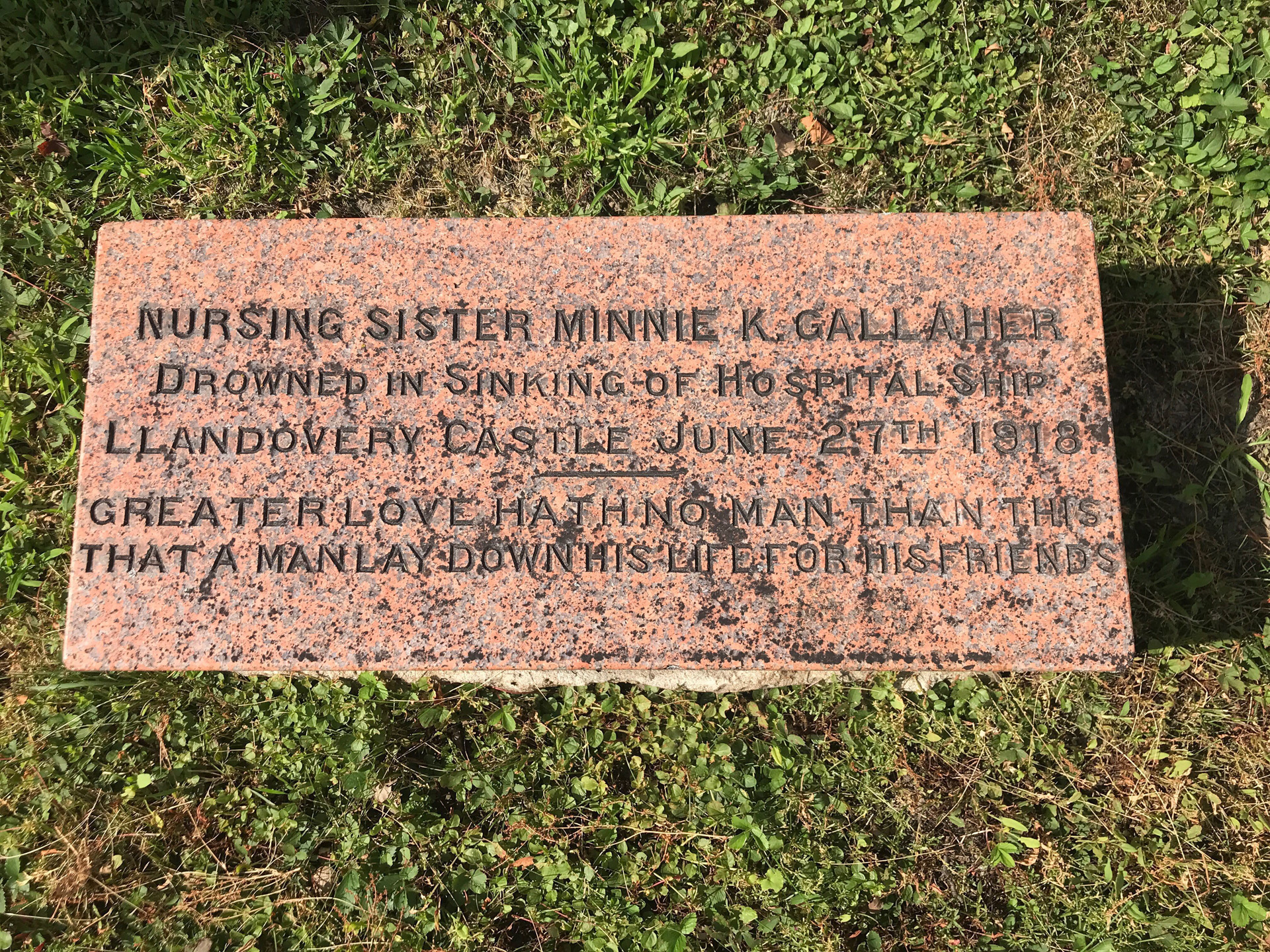Grave marker