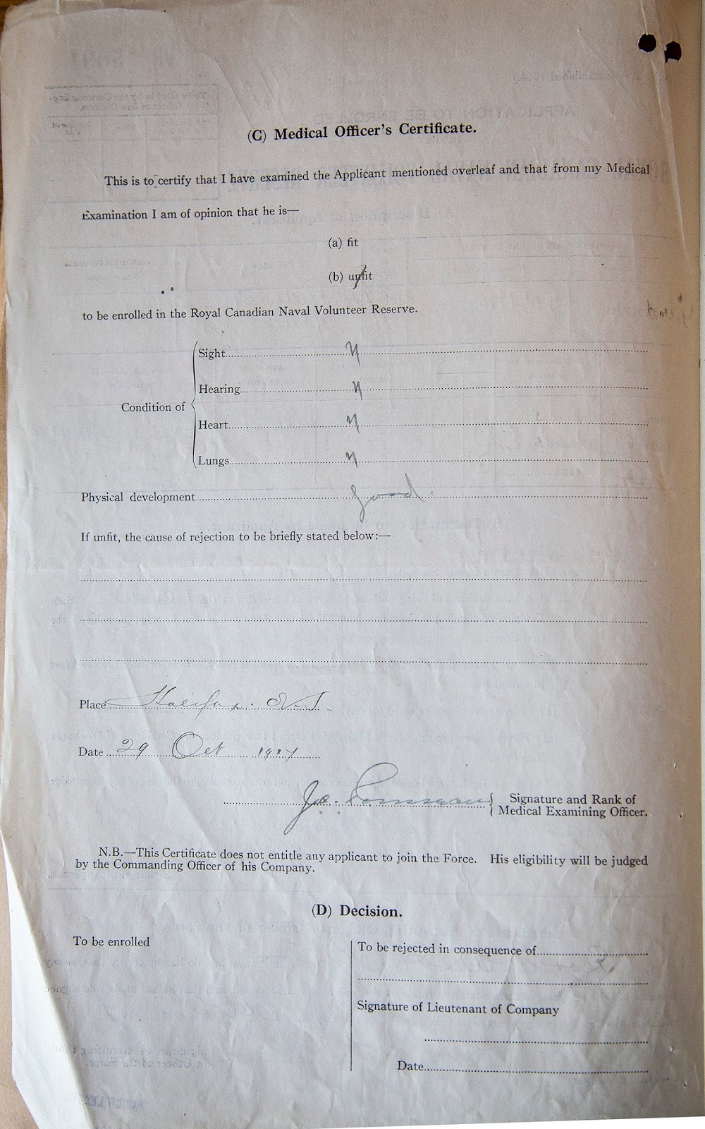 Enrollment Application