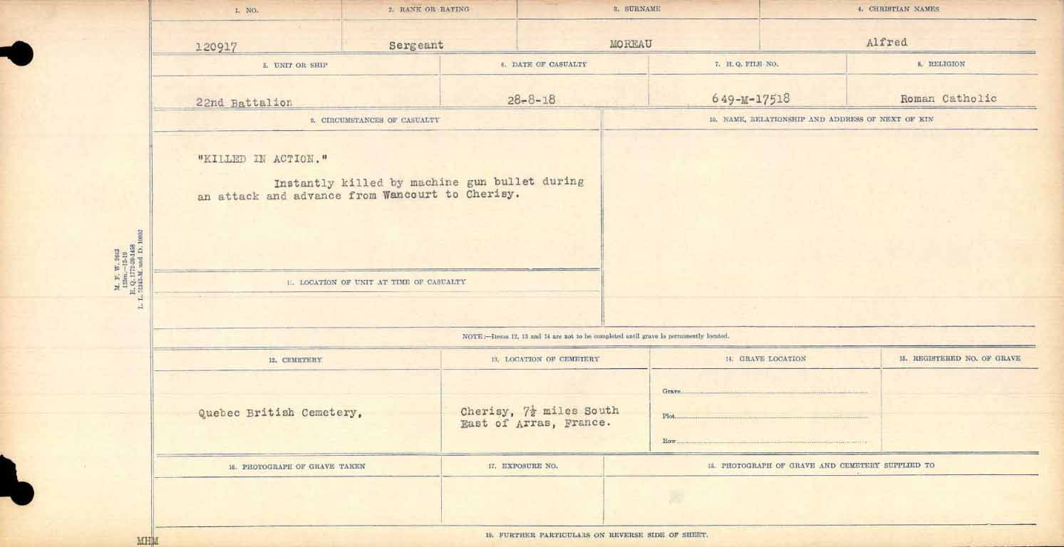 Circumstances of death registers