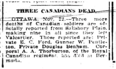 Edmonton Bulletin 23 November 1914
