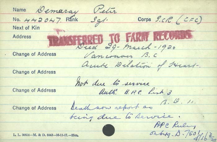 Circumstances of death registers