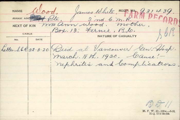 Circumstances of death registers