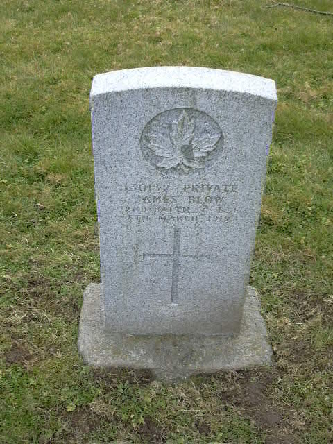 Close up of Gravemarker