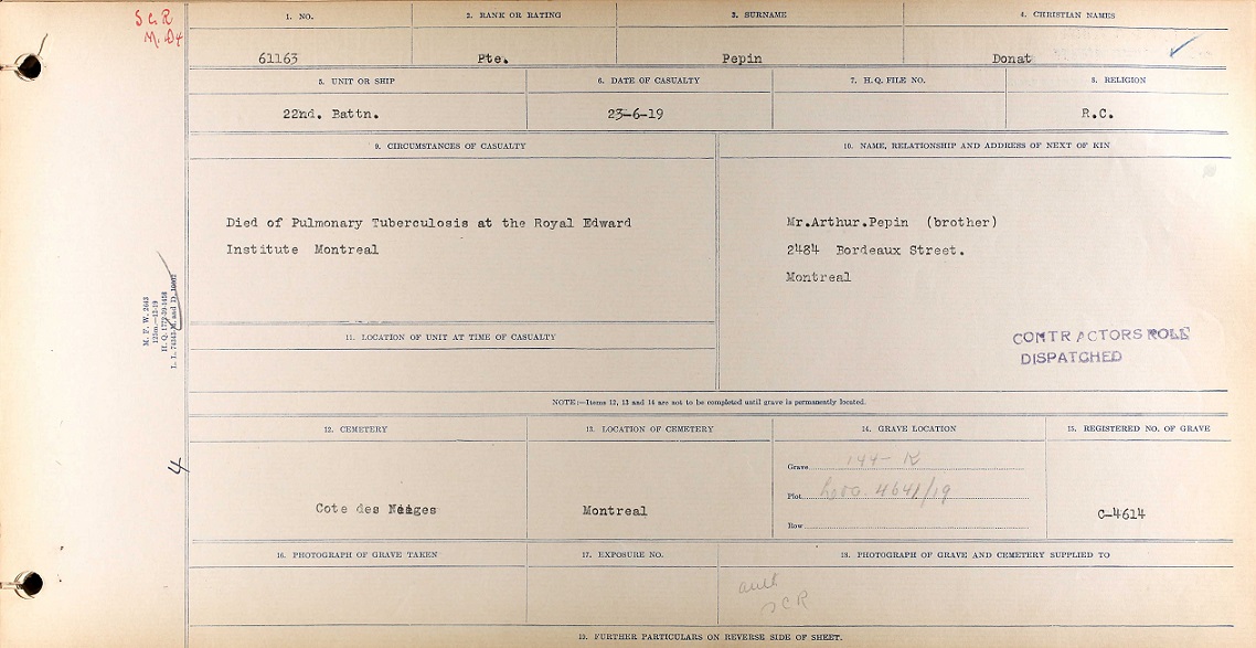 Circumstances of death registers