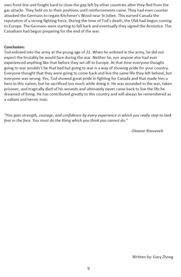 Oakville Remembers Biography (Page 3)