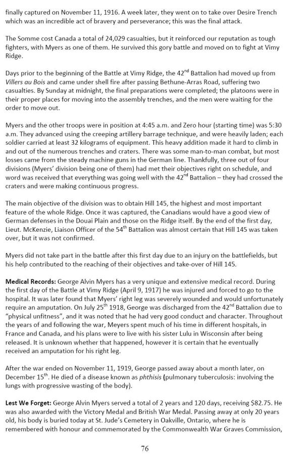 Oakville Remembers Biography (Page 2)