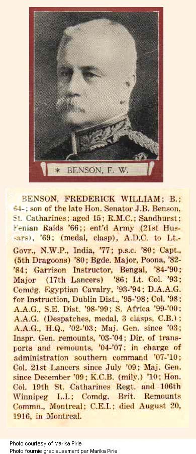 Photo of Frederick William Benson