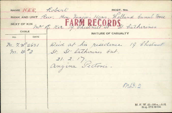 Circumstances of Death Registers