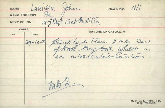 Circumstances of Death Registers