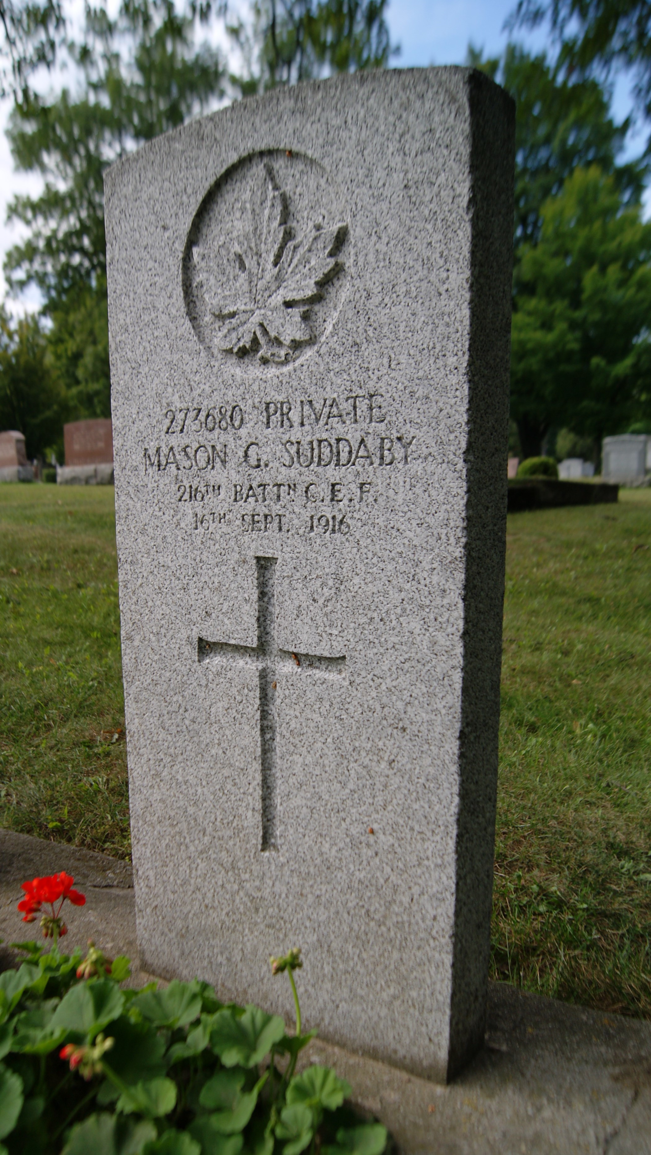 Grave marker