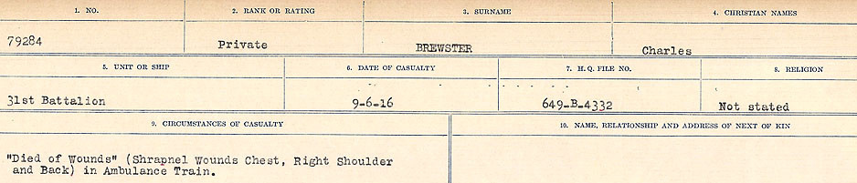Circumstances of Death Registers