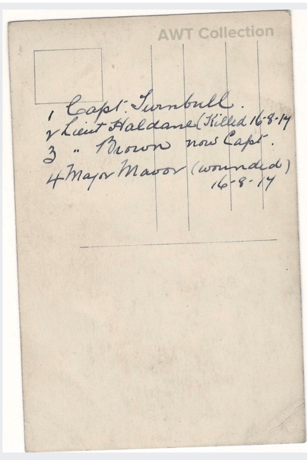 Reverse side of Group Photo