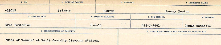 Circumstances of Death Registers