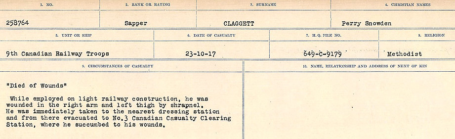 Circumstances of Death Registers