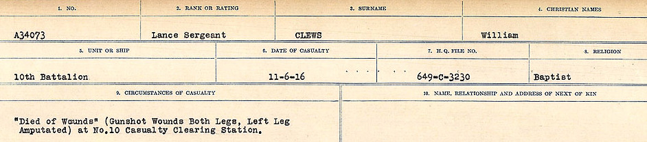 Circumstances of Death Registers