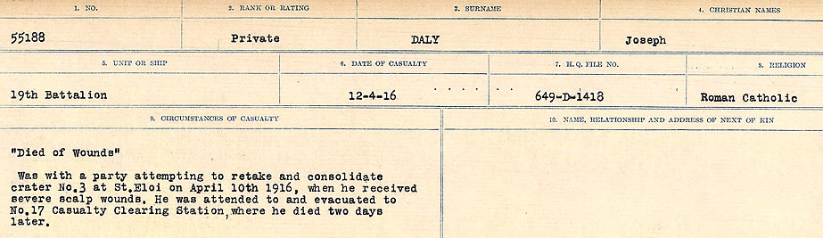 Circumstances of death registers