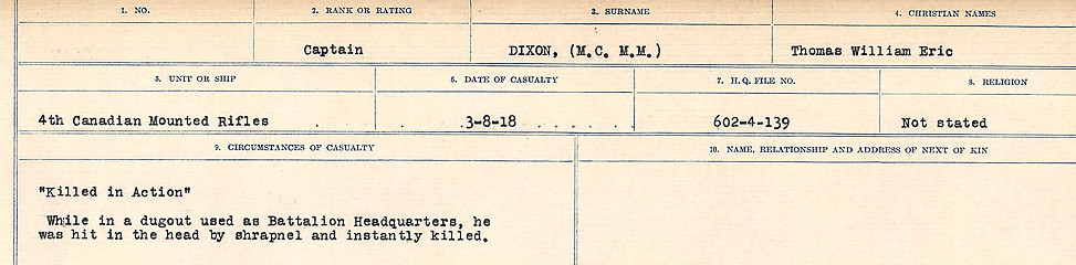 Circumstances of death registers