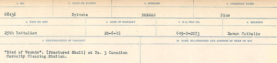 Circumstances of death registers