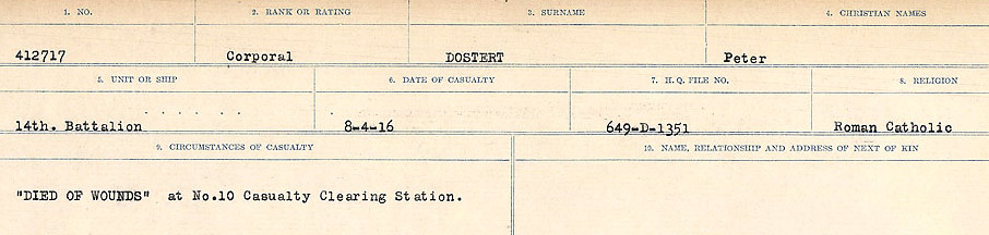 Circumstances of death registers