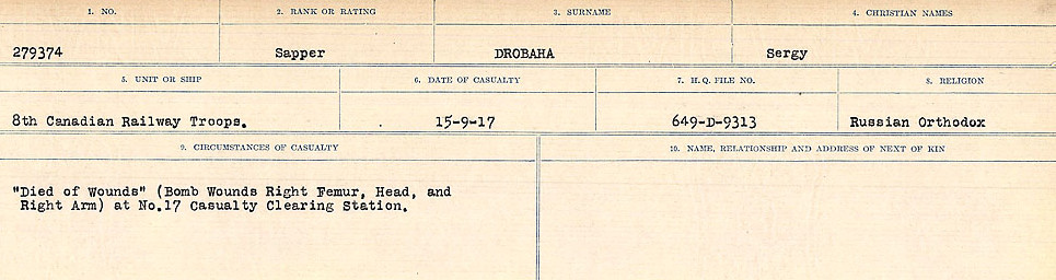 Circumstances of death registers