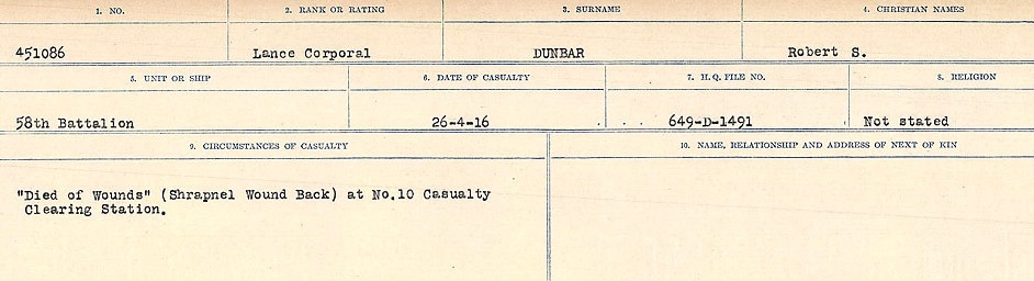 Circumstances of death registers