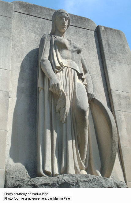 Close-up of Galt War Memorial