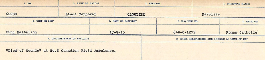 Feuille d'engagement