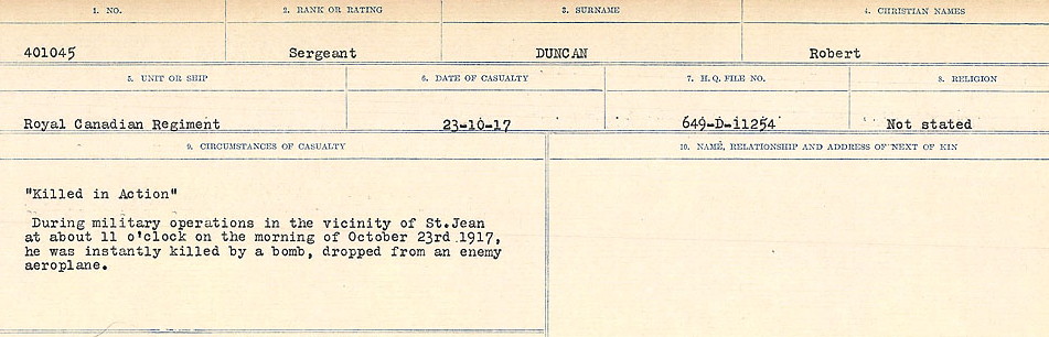 Circumstances of death registers