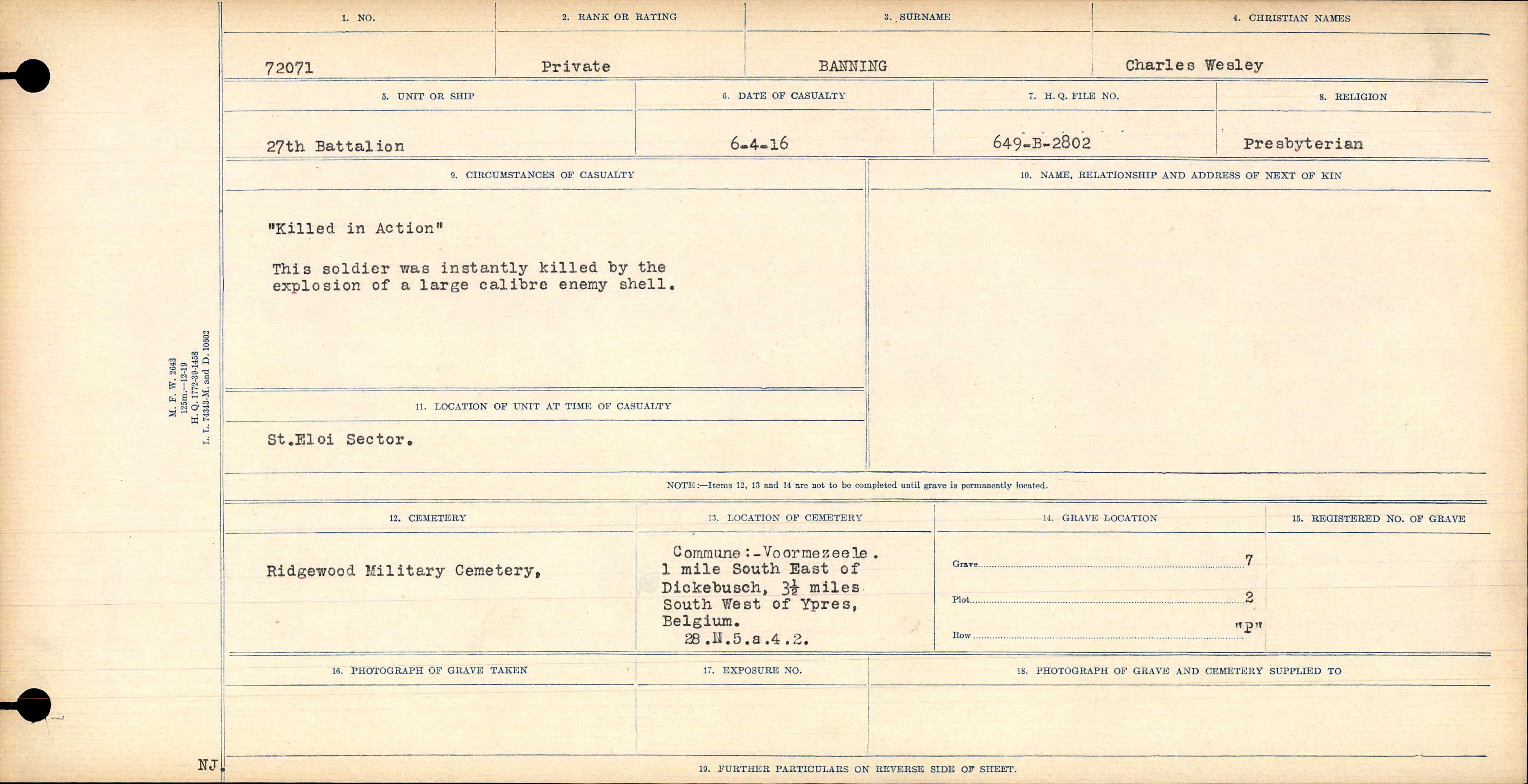 Circumstances of Death Registers