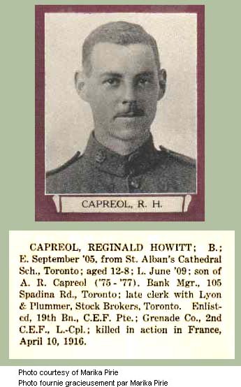 Photo of Reginald Hewitt Capreol