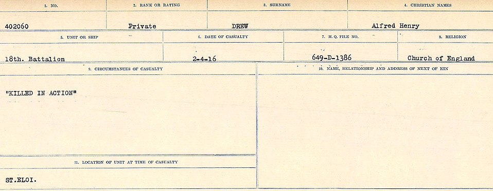 Circumstances of death registers