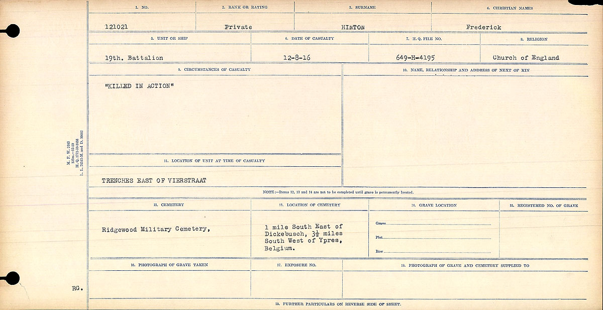 Circumstances of death registers