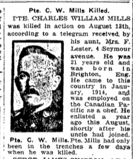 Photo of CHARLES WILLIAM MILLS