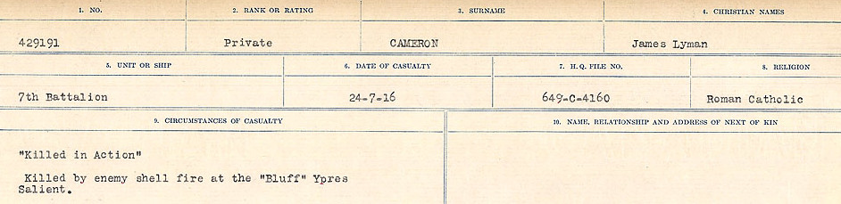 Circumstances of Death Registers