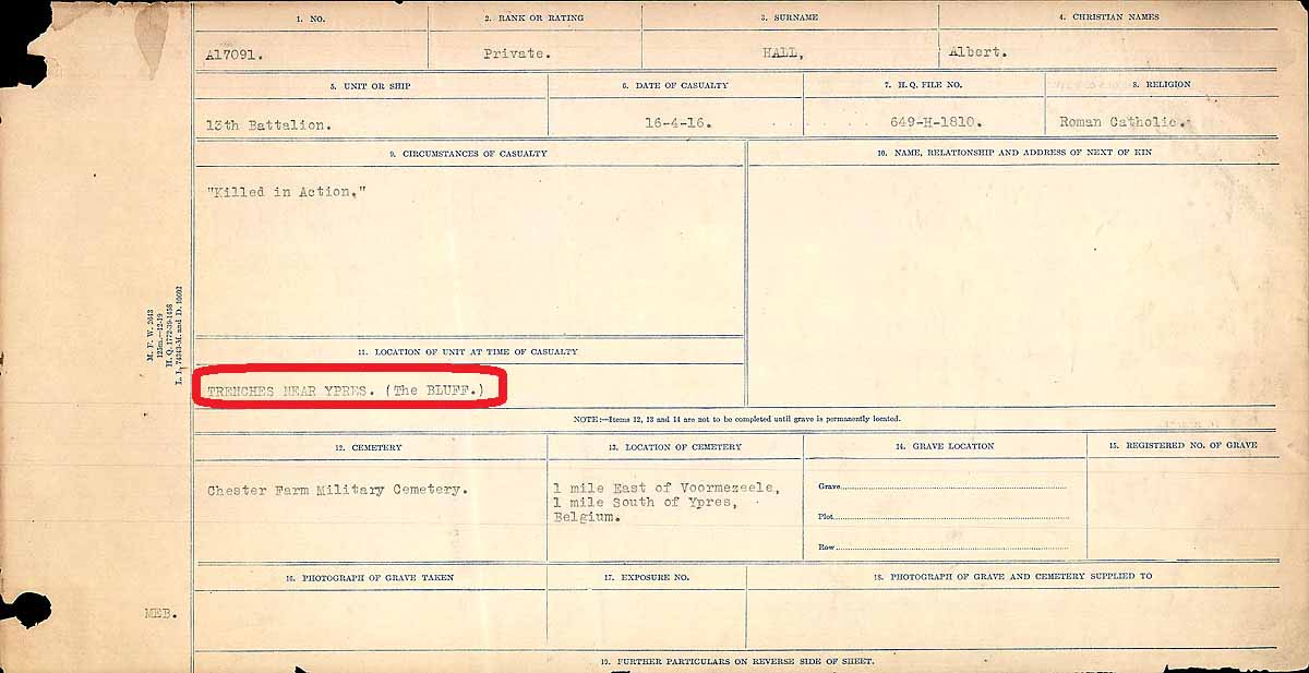 Circumstances of death registers