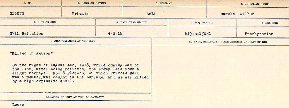 Circumstances of Death Registers