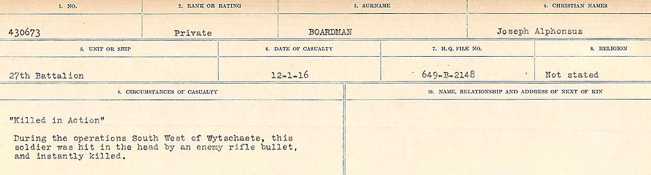 Circumstances of Death Registers