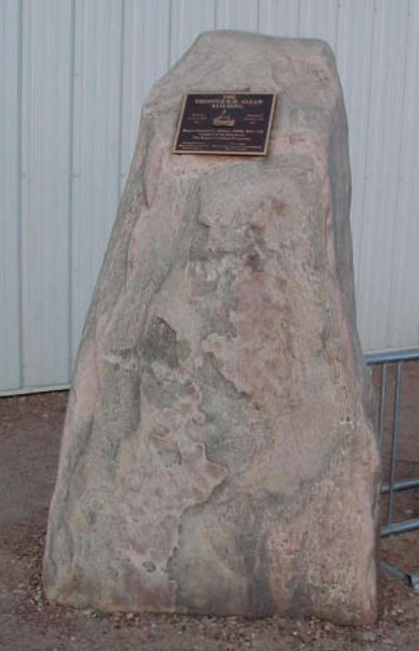 Photo of plaque on Rock Cairn